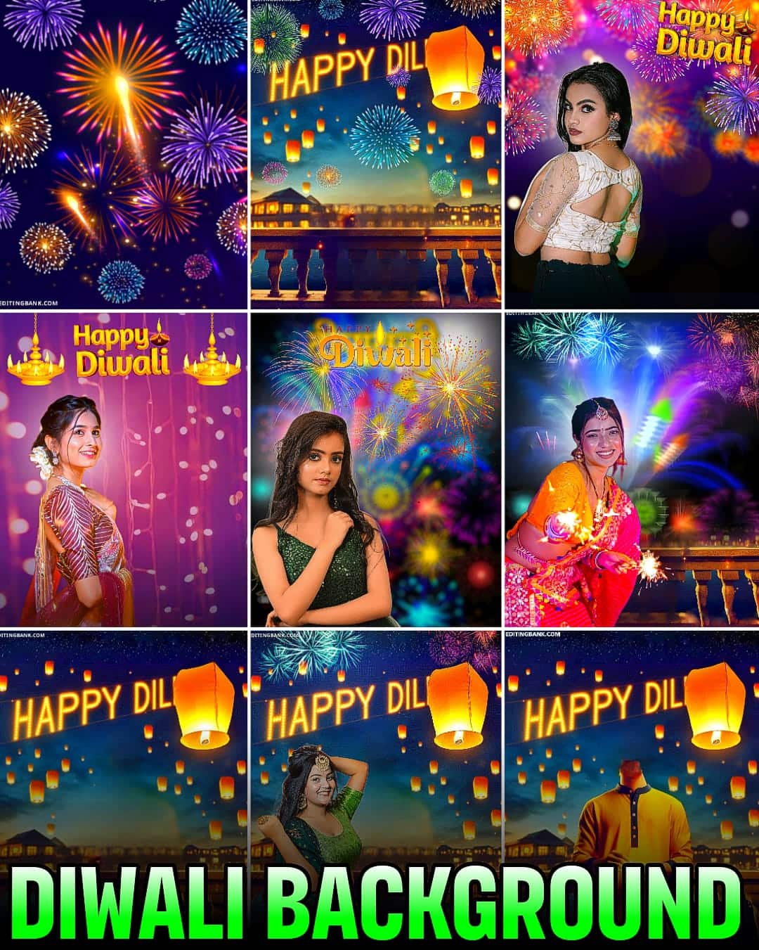 Diwali Background HD for Editing