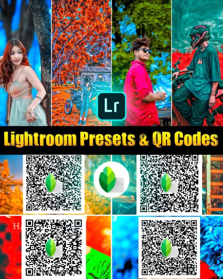 Lightroom Snapseed QR Codes