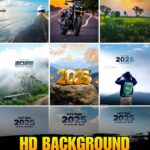 Happy New Year 2025 Photo Editing Background