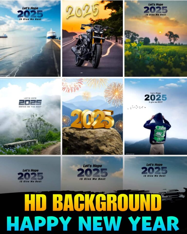 Happy New Year 2025 Photo Editing Background