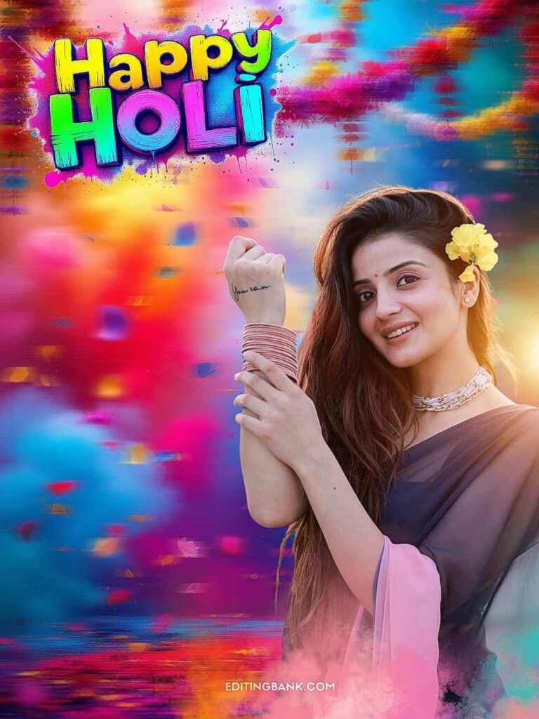 Holi Background Photo Editing