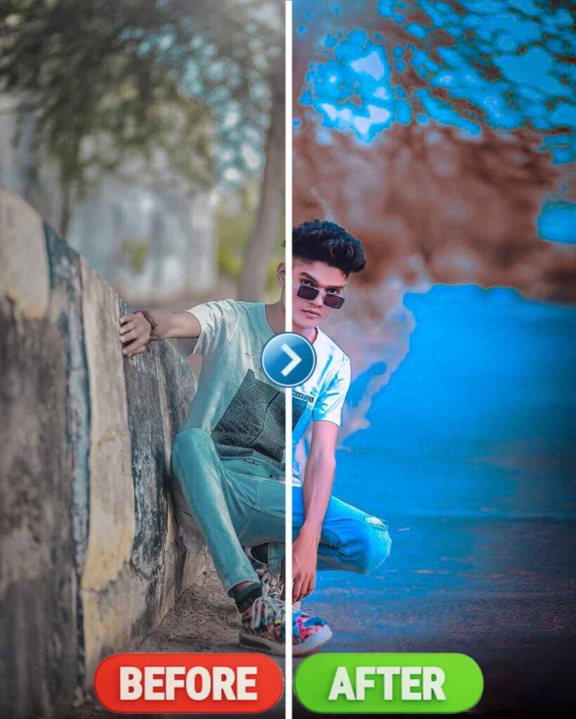 Blue and soft brown lightroom presets mobile