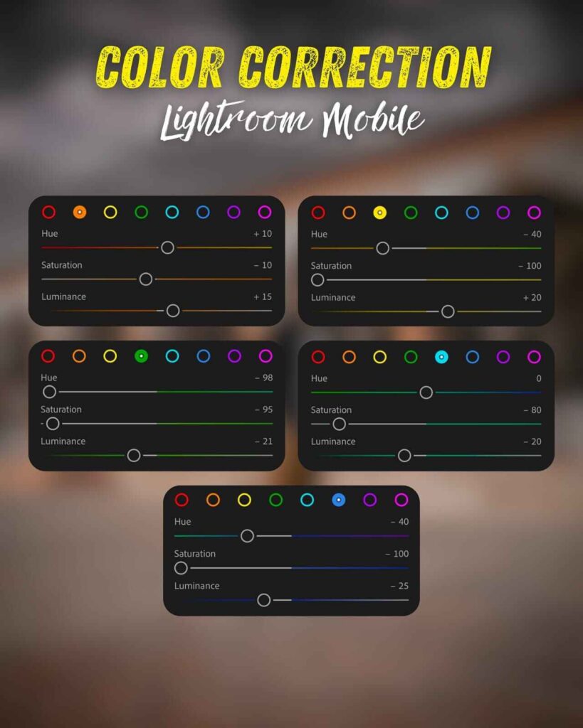Dark preset Lightroom