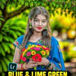 Blue and Lime Green Lightroom Preset