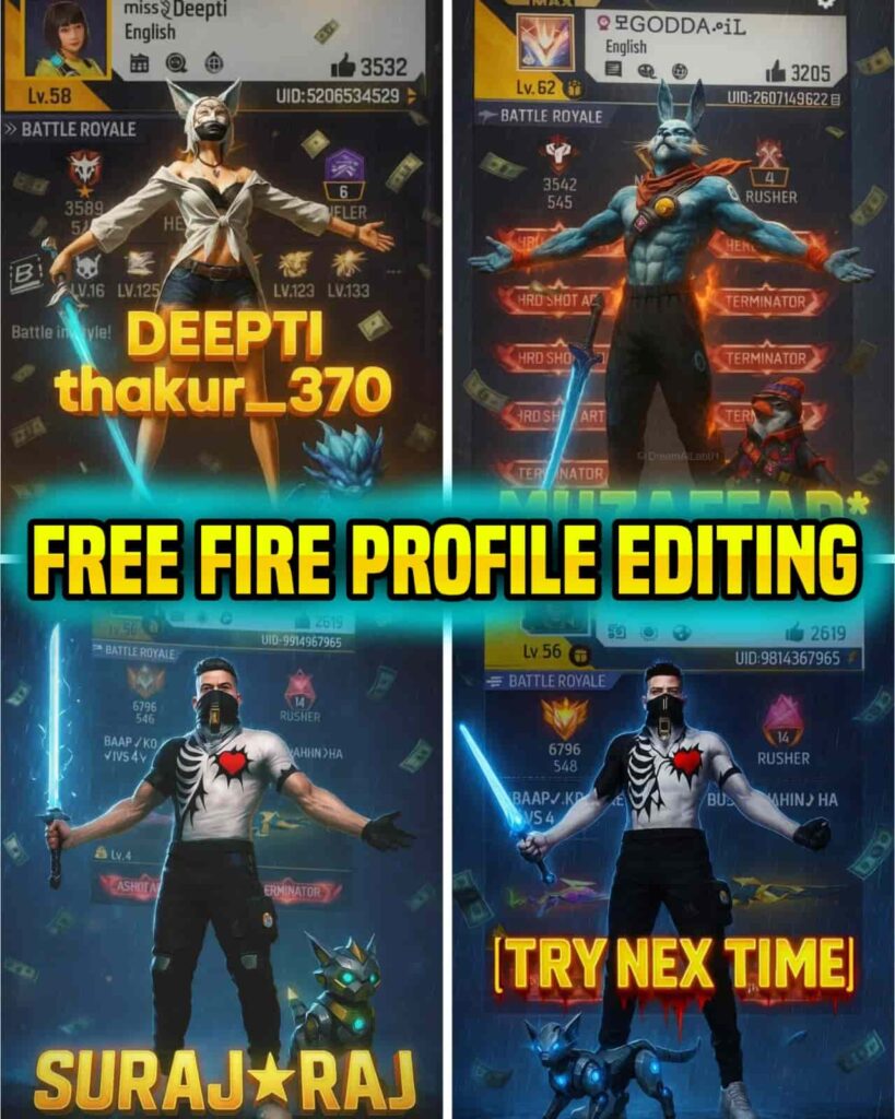 Free Fire Profile ChatGPT Photo Editing Prompt