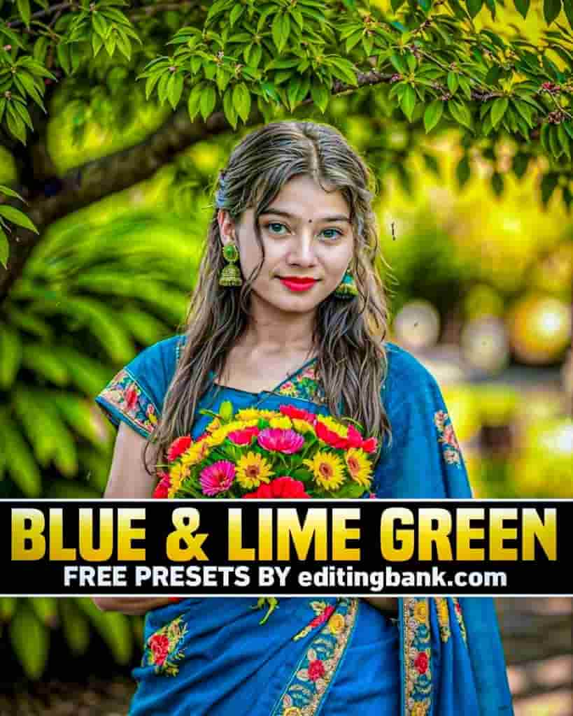 Lime Green and blur lightroom prestes