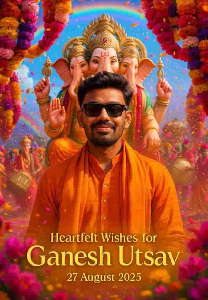happy ganesh chaturthi photo editing