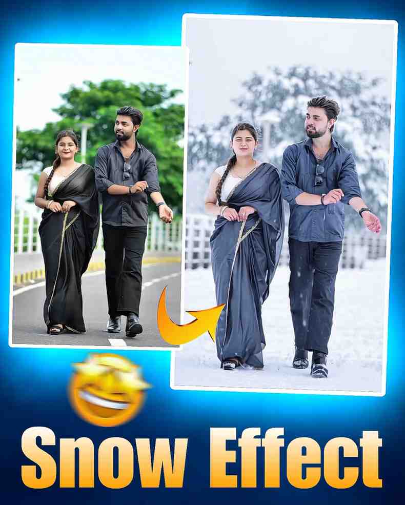 Instagram Trending Snowfall Video Editing