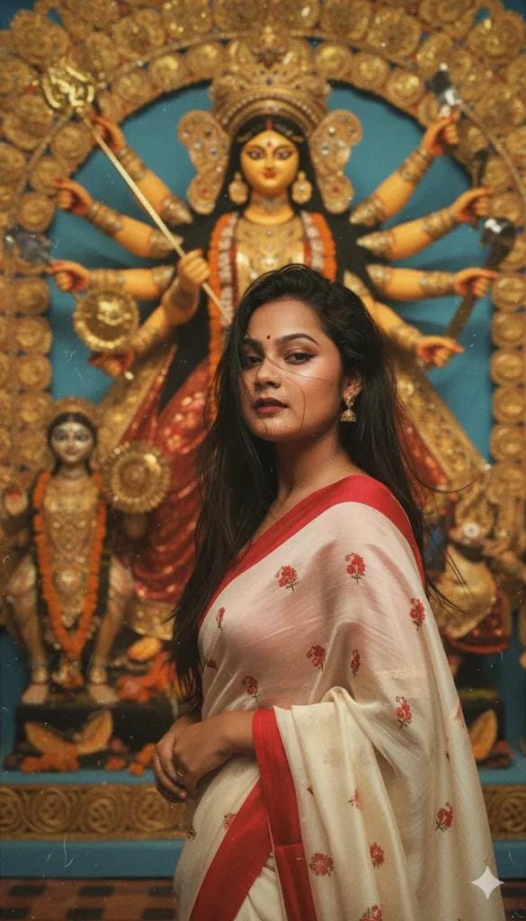 durga puja gemini photo editing