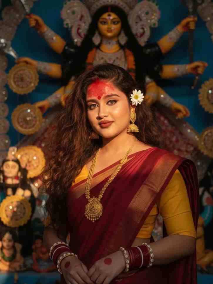 durga puja photo editing google gemini