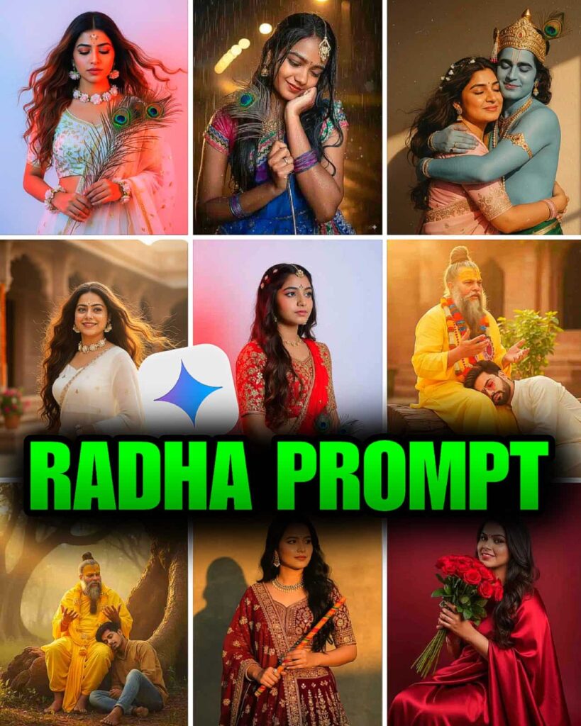 google gemini radha rani look prompt