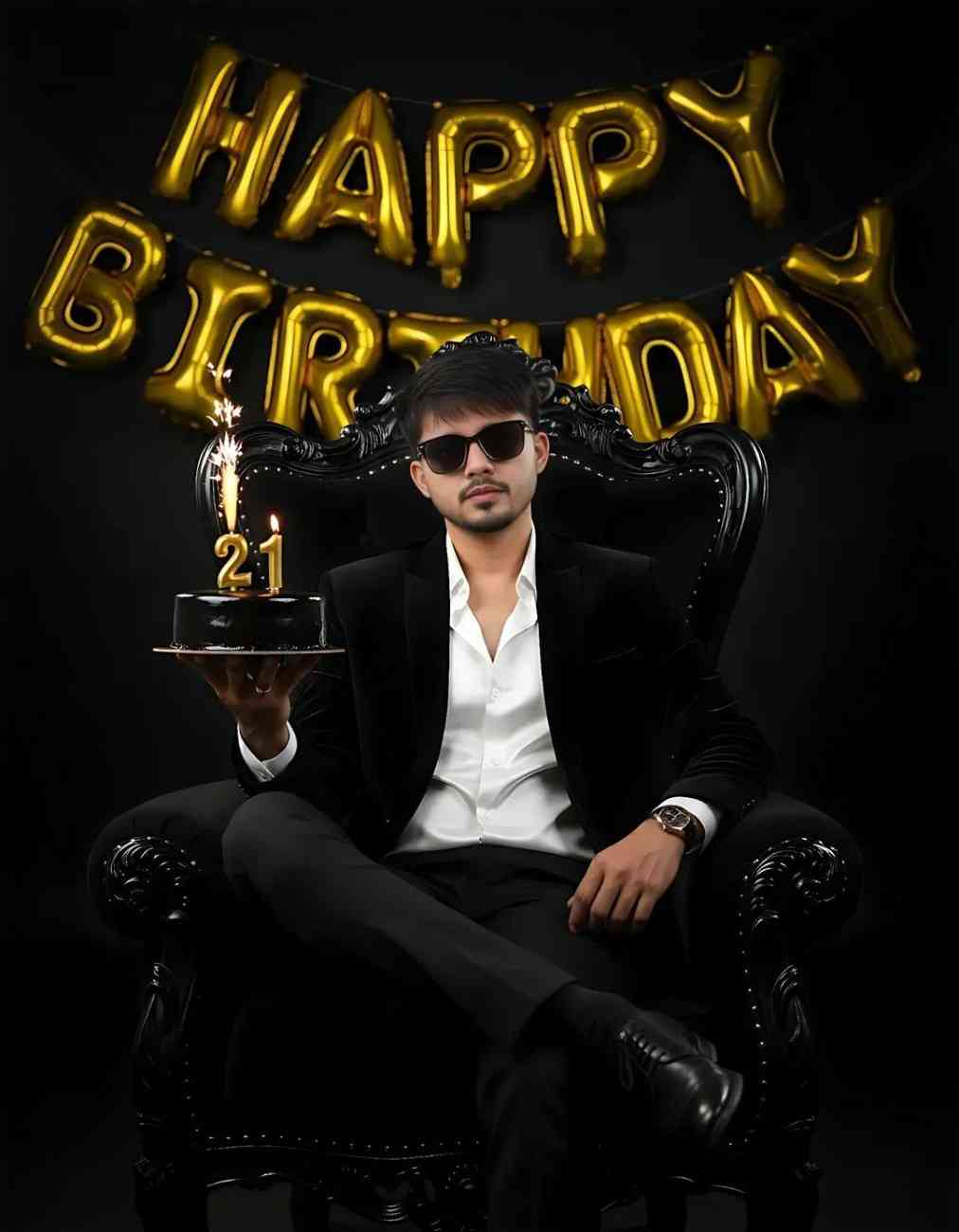 boys birthday photo editing prompt