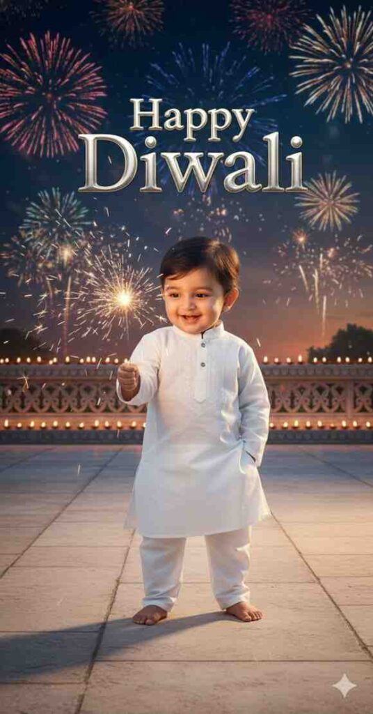 diwali photo editing prompt kids