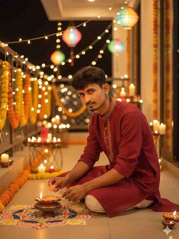 diwali prompt for gemini boy