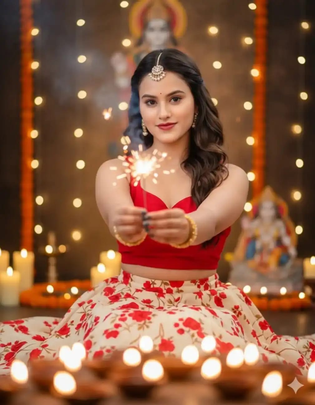 diwali prompt for gemini girl