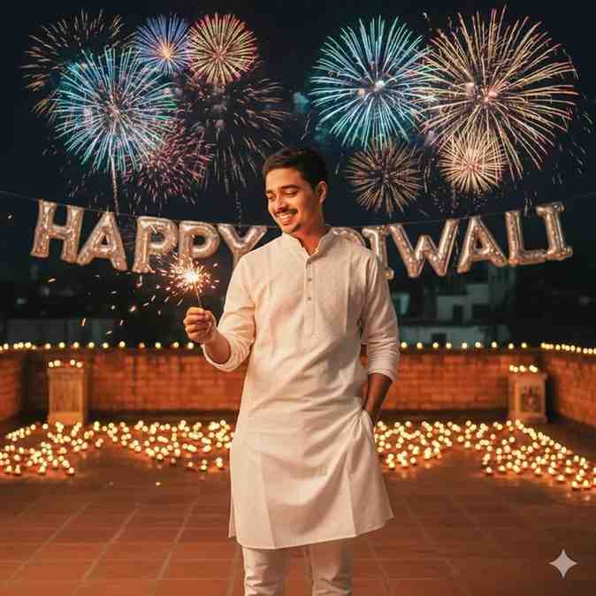 gemini diwali photo editing boys