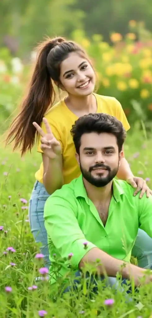 girl and boy photo editing